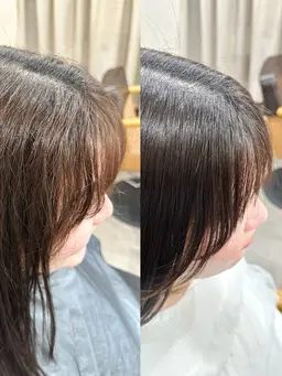 🪄 うねり改善✨ 小顔カット+前髪縮毛矯正+髪質改善link酸熱TR