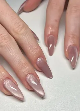 チップ長さ出し10本💕マグネットネイル🎀(オフ無し)🩵