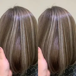 《🔅ケアブリーチ使用🔅》『コントラスト出したい方』ハイライトカラー（ホイル10枚）➕全体カット➕トリートメント