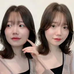 伸ばしかけの方におすすめ前髪カット＋カラー＋3stepトリートメント【横浜】