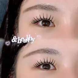 【＆ヘルシー🧚🏻‍♀️￥7500】フラットラッシュ120本✖️まつ毛パーマ🌠