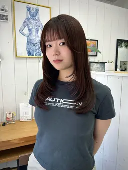 🤍韓国layerが人気♡🤍Cut+one color+3step treatment