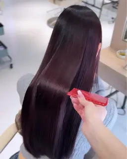 【髪質改善】ケアカラー+高濃度水素ULTOWAトリートメント🍓¥18,000