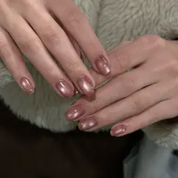 【オフ、ケア込み】マグネットワンカラーネイル🧲