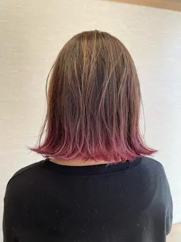 人気クーポン🔥🔥【ハイライトや裾カラー、インナーも👌】カット＋デザインダブルカラー👩‍🦰