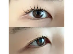 パリジェンヌ風立ち上げデザインまつ毛パーマ