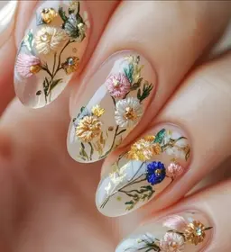 【オフ無し】時短メニュー✨アートシールやり放題💅お花やリボン、レース、個性的なものまで…色々沢山あります💕