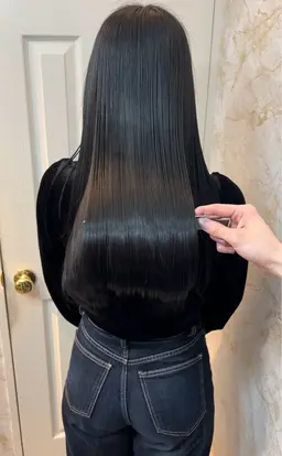 人気No.2【初回から5回目まで利用OK】カット＋髪質改善縮毛矯正＋髪質改善TR ¥13910