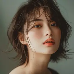 ヘアカラー（ブリーチ無し）🌈コテ巻き付き