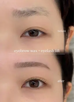 まつ毛パーマ＋アイブロウWAX🫧