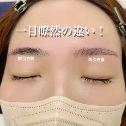 【毛量調整込】美眉スタイリング🌈（WAX+間引き+メイク）