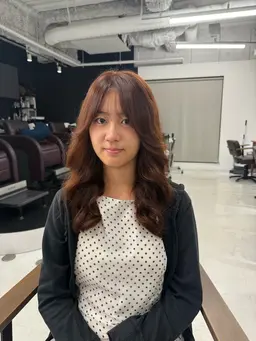 レイヤーカット+パーマ🤍