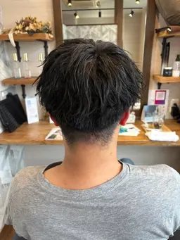 メンズカット+メンズナチュラルスパイラルパーマ