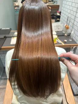 [髪質改善×艶髪メニュー]酸熱トリートメント＋カット＋ケアカラー✨