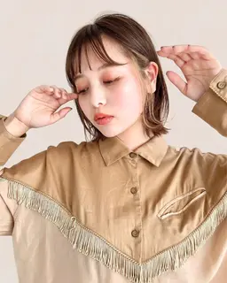 イヤリングカラー+透明感カラー+オーダーメイドトリートメント ¥12,000 [新宿駅]