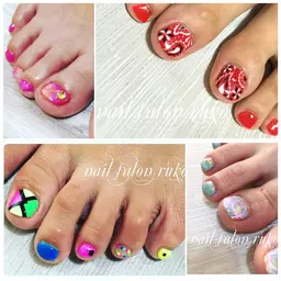 フットネイルお持ち込みデザイン可能