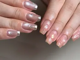 【オフ無し】ミラーフレンチ🩰パラジェル 新宿/新宿三丁目/新宿御苑