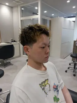 メンズカット+パーマ