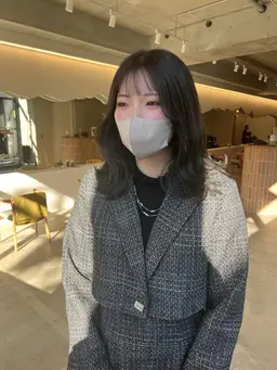 ☘️ミニモ限定☘️シースルーパッツン前髪カット【シースルーバング/薄め前髪/前髪カット/顔周りカット/イヤリングカット】