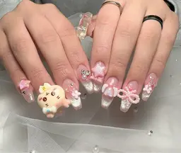 【長さだし】付け放題コース ×長さだし10本 ✨️お好きなデザインして頂けます💕