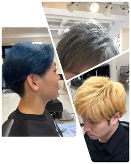 🔷夜限定🔷［受付20時​〜​］✂︎カット+特殊カラー(ブリーチカラーやメッシュカラーなど)+シャンプー。
