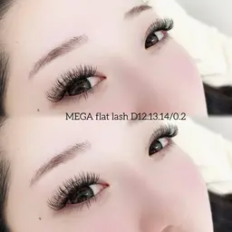 【モニター様募集！LEDエクステ】メガフラットラッシュ80束🌼