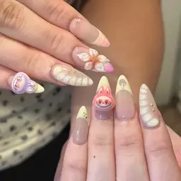 オフなし💟チップ長さだし➕120分10本やり放題💟どんなデザインでも🎀