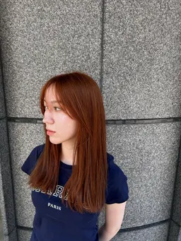 【海外風カラー♪】ブリーチ無しWカラー🪄(+stトリートメント)