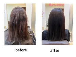 カット&髪質改善ストレート&トリートメント