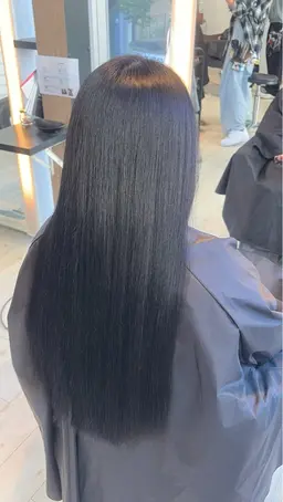 【感動の艶🌟】朝がラクになる？！シルクストレート＋透明感カラー🪐＋メンテナンスカット