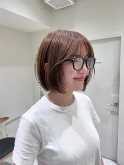 🫧ダメージレス縮毛矯正➕うる艶ワンカラー➕ボブカット✂️