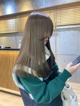 韓国風透明感ヘア≪✨🥣ミニモ限定🥣✨≫ブリーチ無しダブルカラー＋高保湿クイックトリートメント🫧