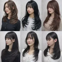 韓国風レイヤーカット+艶カラー+トリートメント