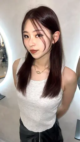 【💜12月限定💜】冬の透明感カラー＋顔周りcut✂︎