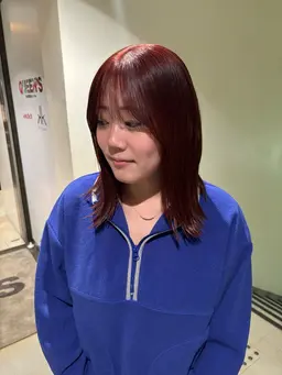 ブリーチなしダブルカラー + トリートメント🍒