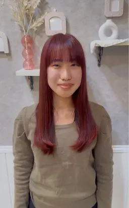 ❤️暖色カラー限定🩷　【ワンカラー】　レッドカラー/ワインレッド/ピンクカラー