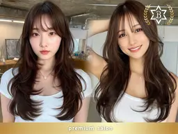 【顔周りから可愛い🫧】韓国レイヤーカット＋髪質改善TR　¥14500