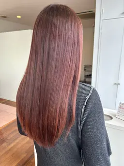 髪質改善トリートメント＋透明感カラー＋カット#寒色#暖色