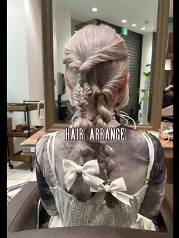 【🎄24日限定クリスマスクーポン🎄 】  ヘアアレンジ、ヘアセット💕可愛い髪型で一日を楽しく！