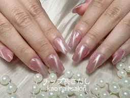 【チップ長出し】✨チップ長さだし⭐️マグネットワンカラー/マグネットフレンチ🩷¥6980