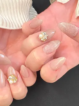 【jrネイリスト施術】オフ有りの方のみ⚠️長さ出し×10本、グラデorワンカラー💅