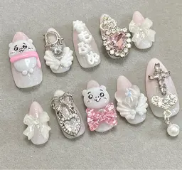 チップスカルプ出し激かわ地雷系やり放題10本まで🍀時間内アートし放題