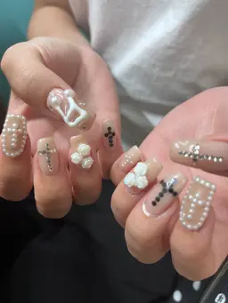 新規様限定･初回オフ無料〇 120分アート放題₍˄•༝•˄₎◞✩︎持ち込み◎3Dパーツご相談ください💌