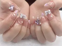 hand★持ち込み120分♪自爪やり放題&パーツつけ放題¥11800→¥9980