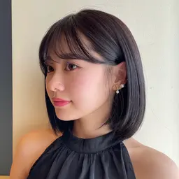 艶カラー＋選べるトリートメント+コテ巻き無料🌿ダメージレスなケアカラー◎髪質改善も✨