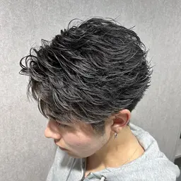 【 ご新規様🈹10%OFF✨ 】men'sカット + 🪶フェザーパーマ🪶(土日祝¥+1000)