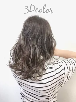 【抜け感とこなれ感】💐伸びても気にならない外国人風3Dカラー（ハイライト）＋似合わせカット