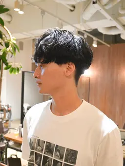🔥人気No.1🔥メンズカット＋似合わせパーマ(スタイリング、シャンプー、マッサージ込み)