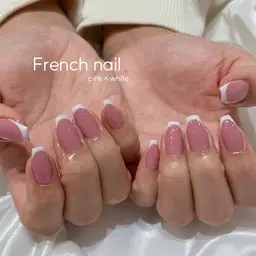 ミニモ特価🎀白フレンチモデル（ベースピンク、ベージュ系のみ）💅1日2人限定🩶（オフあり）