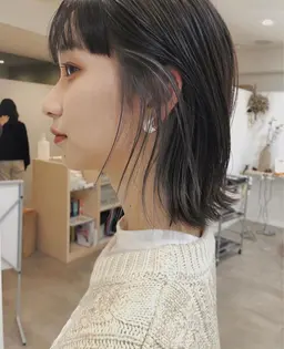 【インナーカラー◎⠀】（インナーブリーチ＋全体カラー)+選べるAujuashampoo